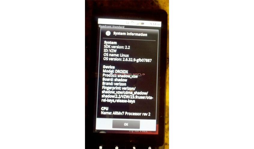 Motorola Will NOT Update The Leaked Droid X Software ***BEWARE***