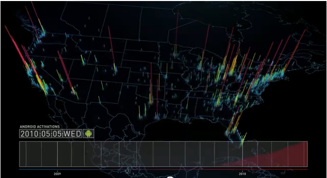 Android Activations Around the World Visualized