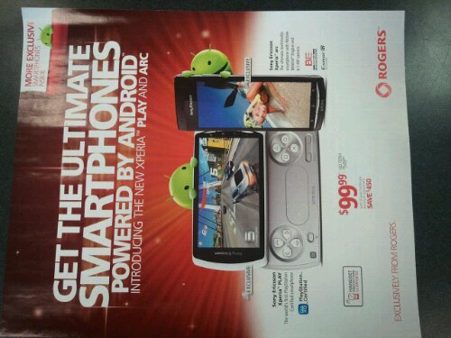 New Rogers Flyer Shows Off The Xperia Arc and Play