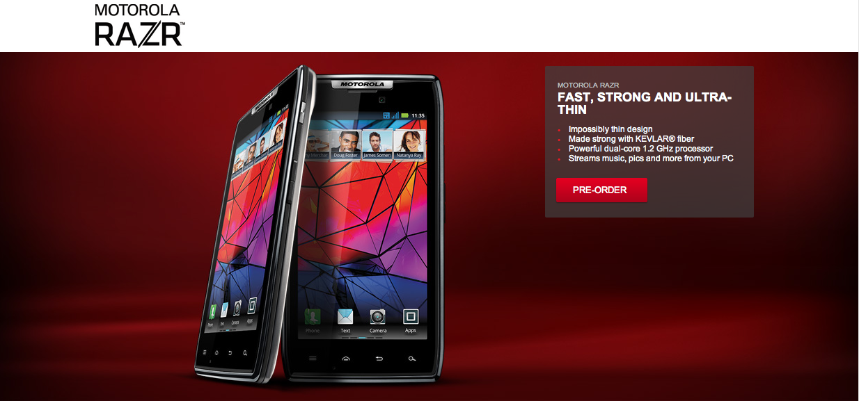 Motorola RAZR Exclusively Coming to Rogers