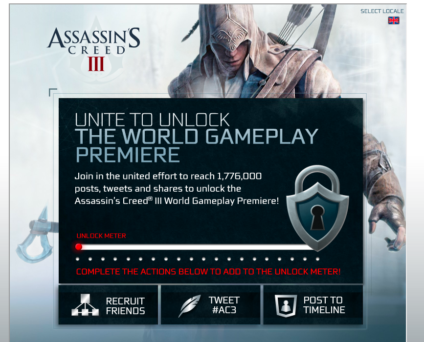 Unite to Unlock Assassin’s Creed 3 World Gameplay Footage Premiere **UPDATE VIDEO**